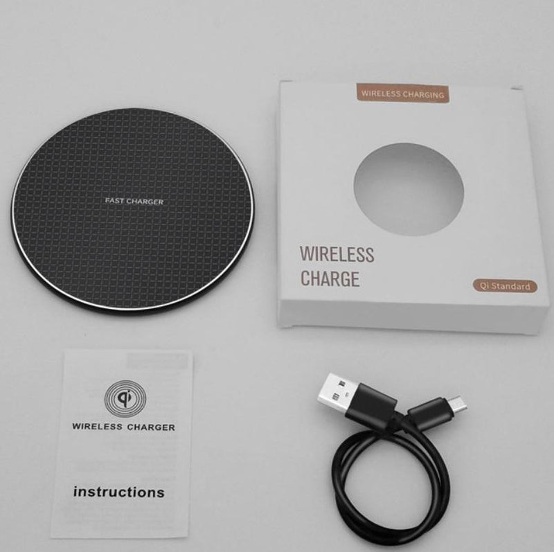 2 Pack Universal 10W Aluminum Wireless Charger With 1M Cable