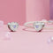 925 Sterling Silver Platinum Plated Heart Shaped Beads Bracelet