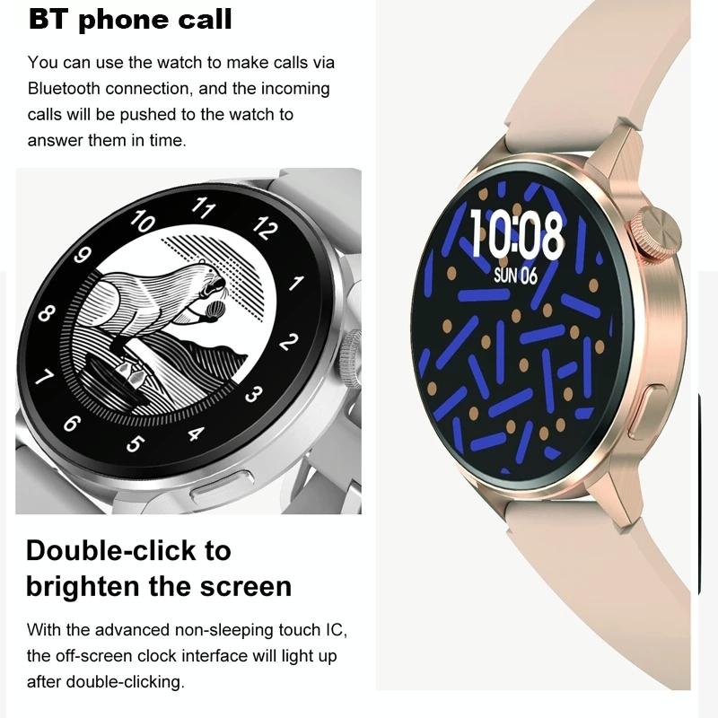 Silicone Band Smart Watch With Colour Screen - Black