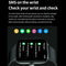 1.96 Inch Ip67 Waterproof Silicone Band Smart Watch Supports Dual-Mode Bluetooth Call / Heart Rate Monitoring - Black