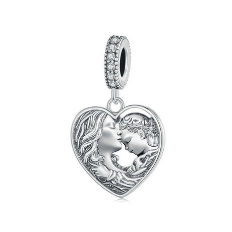 925 Sterling Silver Love Heart Diy Beads