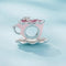 925 Sterling Silver Flower Beaded Bracelet For Coffee Lovers