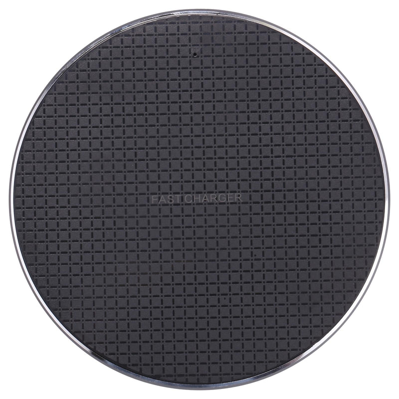 15W Plaid Desktop Wireless Charger - Black