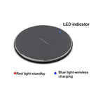 15W Plaid Desktop Wireless Charger - Black