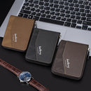 Retro Rfid Blocking Zip Wallet with Short Coin Pocket - Black
