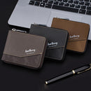 Retro Rfid Blocking Zip Wallet with Short Coin Pocket - Black