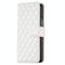 For Samsung Galaxy Z Fold4 5G Diamond Lattice Flip Wallet Case - Black