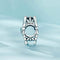 925 Sterling Silver Oxidized Butterfly Hollow Diy Beads