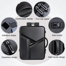 Waterproof Expandable Hard Shell Backpack with Usb Charging - Large Capacity Black - 161 Light Grey