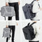 Waterproof Expandable Hard Shell Backpack with Usb Charging - Large Capacity Black - 161 Light Grey