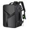 Waterproof Expandable Hard Shell Backpack with Usb Charging - Large Capacity Black - 161 Light Grey