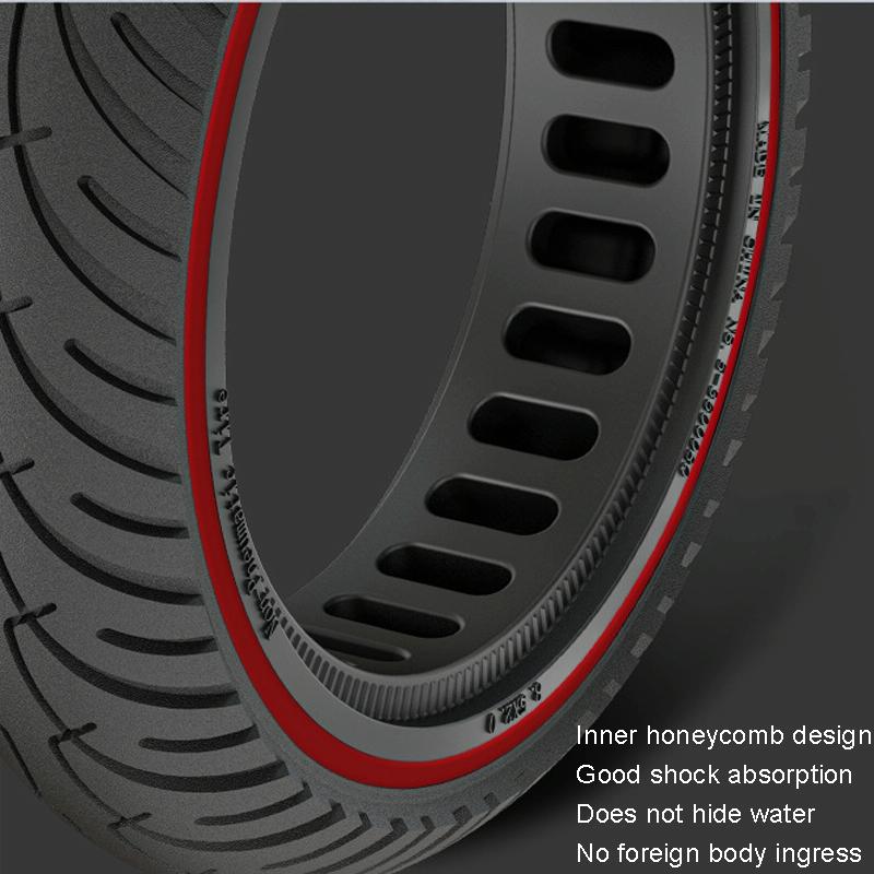 8.5 Inch Honeycomb Solid Tire for Xiaomi Electric Scooters - Red
