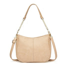 Adjustable Leather Crossbody Bag Large Capacity - Blue