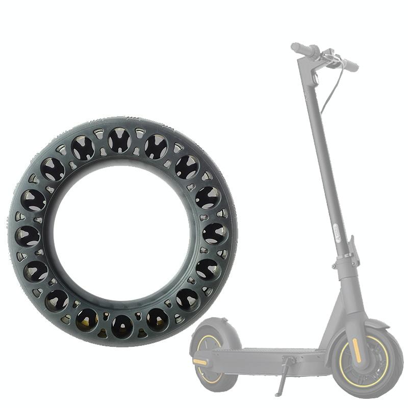 Black 10 Solid Rubber Tire For Ninebot Max G30 Electric Scooter