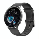 Smart Watch With Body Temp / Heart / Bp / Oxygen / Sleep Monitoring And Menstrual Cycle Prediction - Ip67 Waterproof - Black