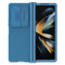 For Samsung Galaxy Z Fold4 5G Mirror Pro Camshield Case Set - Blue