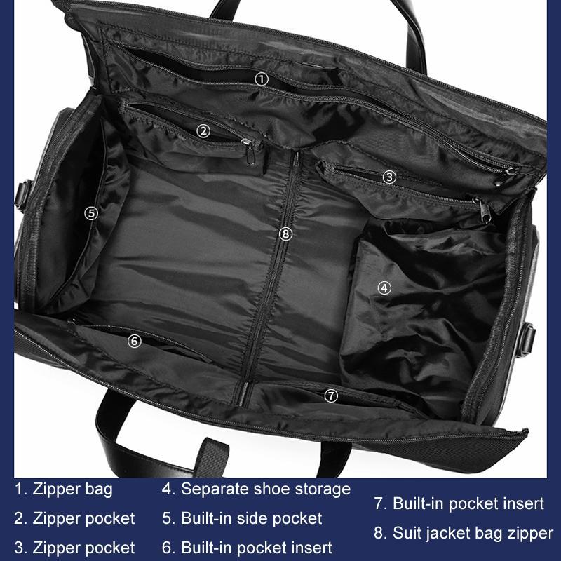 20 Inch Waterproof Foldable Travel Handbag - Black