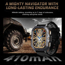 2.02 Inch Sport Smart Watch Support Bluetooth Call / Sleep / Blood Oxygen / Heart Rate / Blood Pressure Health Monitor - Black