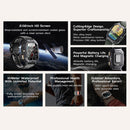 2.02 Inch Sport Smart Watch Support Bluetooth Call / Sleep / Blood Oxygen / Heart Rate / Blood Pressure Health Monitor - Black