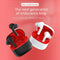 Wireless Sport Earphones with Touch Control and Mic - Bluetooth 5.0 Stereo Bass - Black
