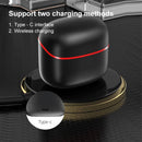 Wireless Sport Earphones with Touch Control and Mic - Bluetooth 5.0 Stereo Bass - Black