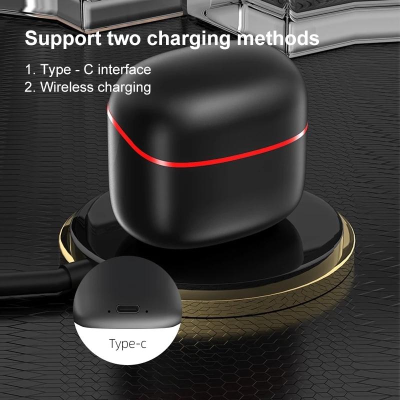 Wireless Sport Earphones with Touch Control and Mic - Bluetooth 5.0 Stereo Bass - Black
