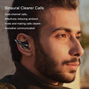 Wireless Noise-cancelling Bluetooth Earbuds with Led Display - White