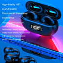 Wireless Noise-cancelling Bluetooth Earbuds with Led Display - White