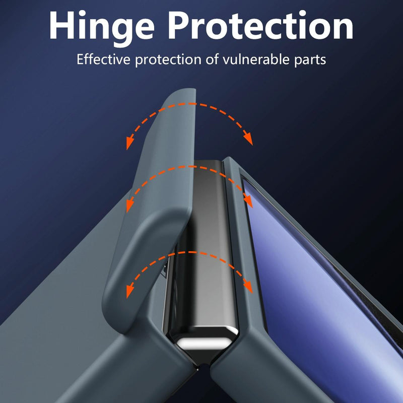 For Samsung Galaxy Z Fold4 5G Shockproof Case With Holder - All-Inclusive - Green