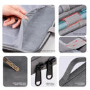 Grey Sheepskin Leather Bag For 12.9-13 Inch Laptops - Portable And Stylish