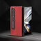 Cross Texture Leather Phone Case with Holder for Samsung Galaxy z Fold 4 5g - Black