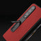 Cross Texture Leather Phone Case with Holder for Samsung Galaxy z Fold 4 5g - Black