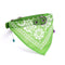 Adjustable Dog Bandana Leather Printed Soft Scarf Collar Neckerchief For Puppy Pet - Size M - Blue
