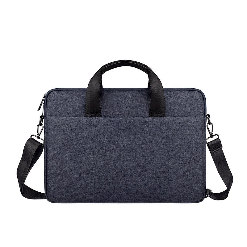 14.1-15.4 Inch Portable Laptop Bag with Single-shoulder Strap - Grey