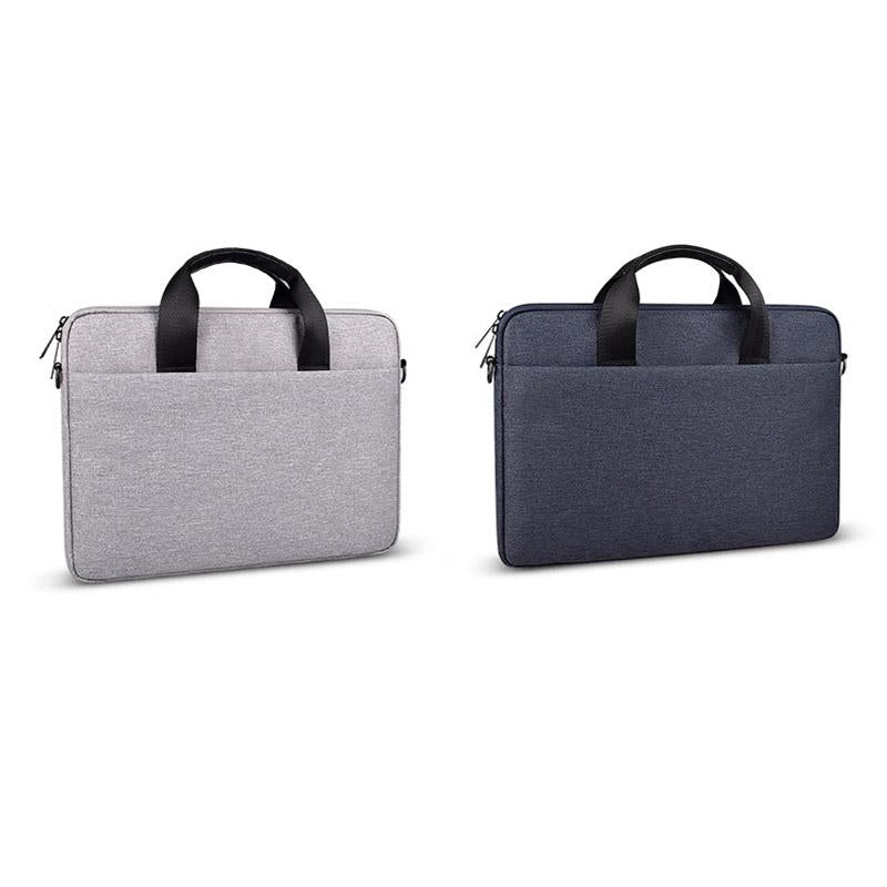 14.1-15.4 Inch Portable Laptop Bag with Single-shoulder Strap - Grey