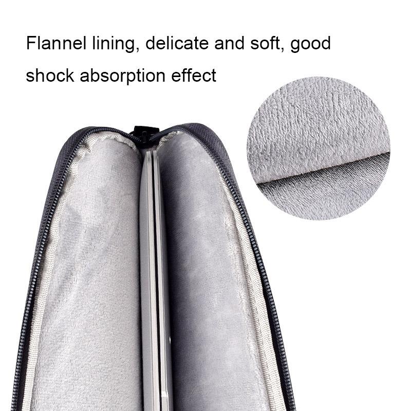14.1-15.4 Inch Portable Laptop Bag with Single-shoulder Strap - Grey
