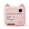 Children'S Instant Camera With Dual-Lens And Mini Print - Green Dinosaur