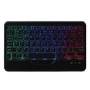 10.2 / 10.5 Inch Bluetooth Keyboard Tablet Case With Triangle Holder & Pen Slot - Black Diamond Pattern