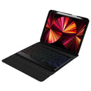 10.2 / 10.5 Inch Bluetooth Keyboard Tablet Case With Triangle Holder & Pen Slot - Black Diamond Pattern