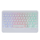 10.2 / 10.5 Inch Bluetooth Keyboard Tablet Case With Triangle Holder & Pen Slot - Black Diamond Pattern