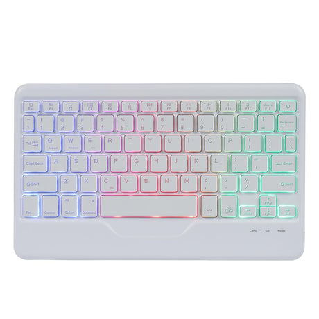 10.2 / 10.5 Inch Bluetooth Keyboard Tablet Case With Triangle Holder & Pen Slot - Black Diamond Pattern