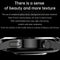 1.36 Inch Round Screen Bluetooth Smart Watch With Leather Strap - Black