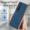 For Samsung Galaxy Z Fold4 5G Pu Back Cover - Solid Colour - Brown