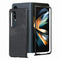 For Samsung Galaxy Z Fold4 5G Pu Back Cover - Solid Colour - Brown