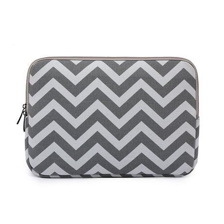 11.6 Wavy Pattern Notebook Liner Bag - Sleek Design - Gray