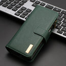 For Samsung Galaxy Z Fold4 5G Litchi Texture Zip Wallet - Black