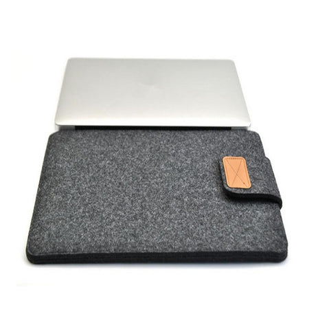13 Inch Vertical Felt Laptop / Tablet Sleeve Bag - Khaki