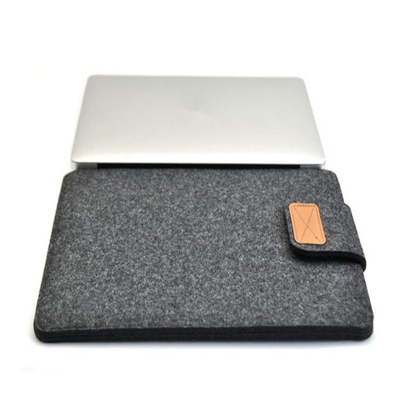13 Inch Vertical Felt Laptop / Tablet Sleeve Bag - Khaki