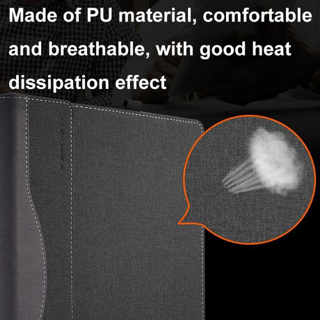 14 Leather Laptop Protective Case - Anti-Fall Design - Black - For Samsung Galaxy Book 4 Pro