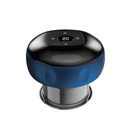 12-Speed Electric Cupping Massage Device Fast Charging - Blue
